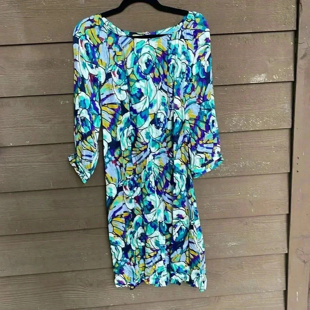Antonio Melani bold abstract print dress size 14